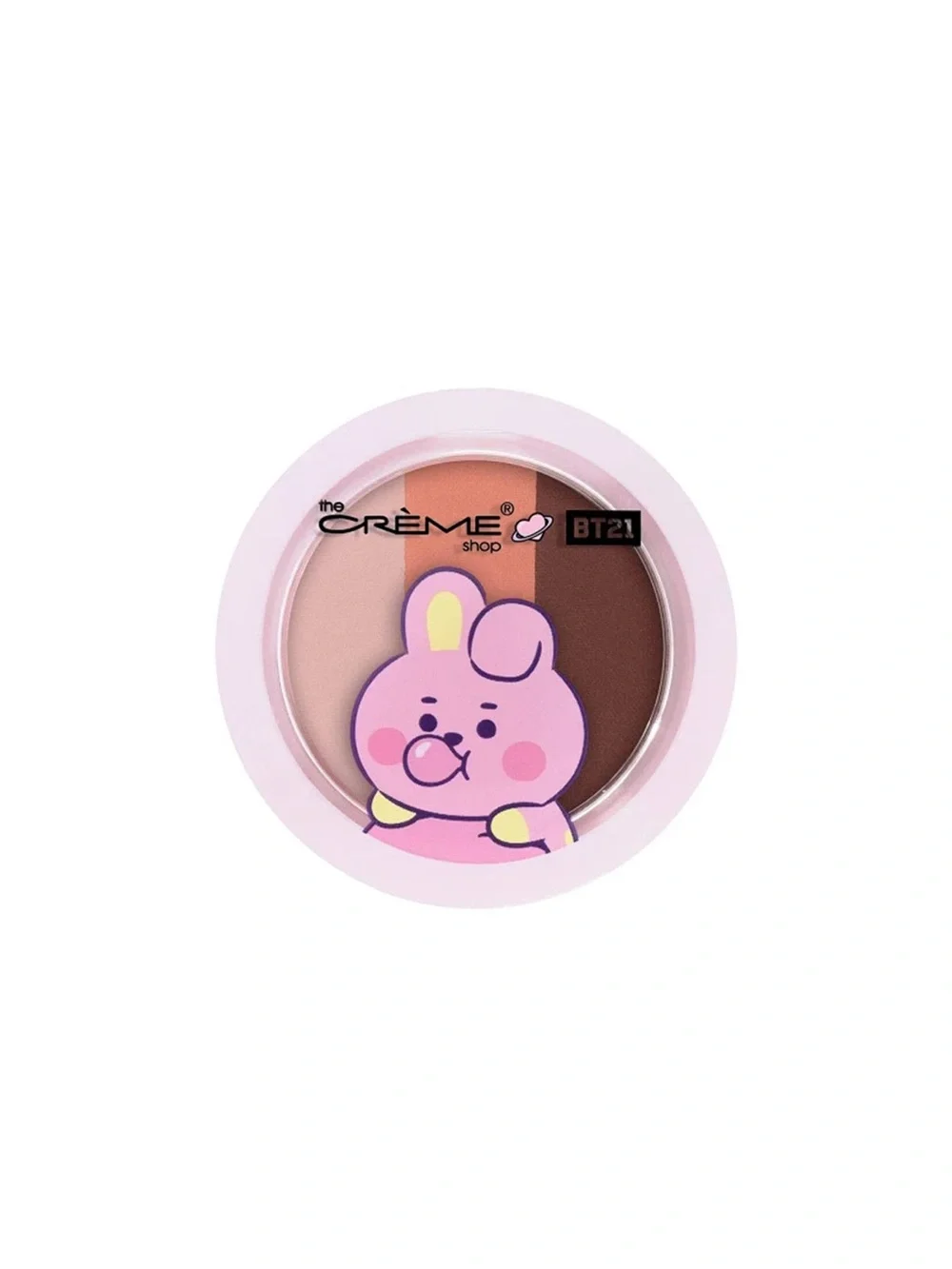 The Crème Shop x BT21 Cooky Bubblegum Pop Matte Eyeshadow Trio New